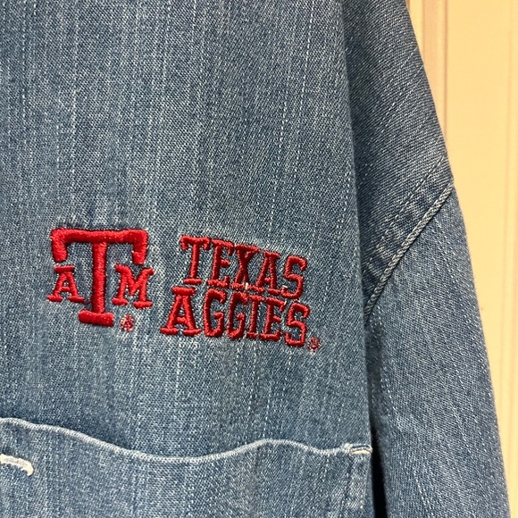 Oversized Denim Texas A&M Aggies button down - Picture 2 of 4